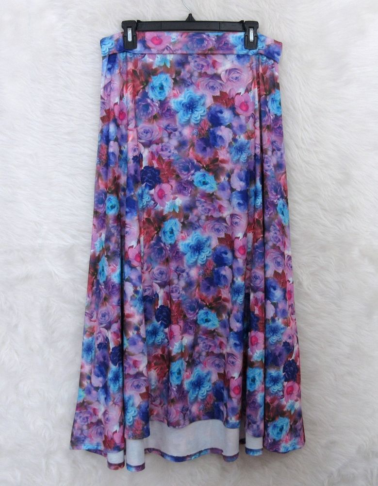 779x1000 New Lularoe Watercolor Blooming Roses Purple Spring Easter Maxi