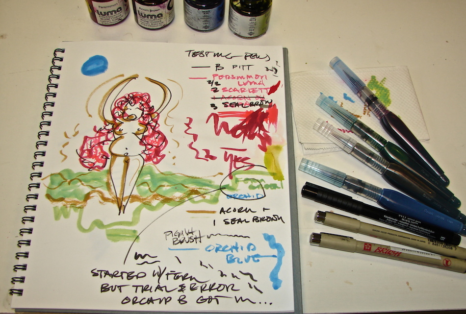 950x641 Process Loading My Waterbrushes . . . D.katie Powell Art