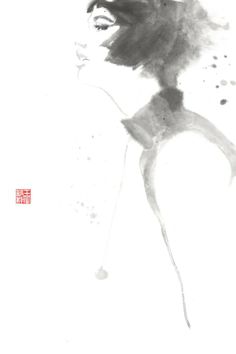 236x354 Luma ~ Fashion Illustration ~ Ink On Rice Paper ~ Sumi E