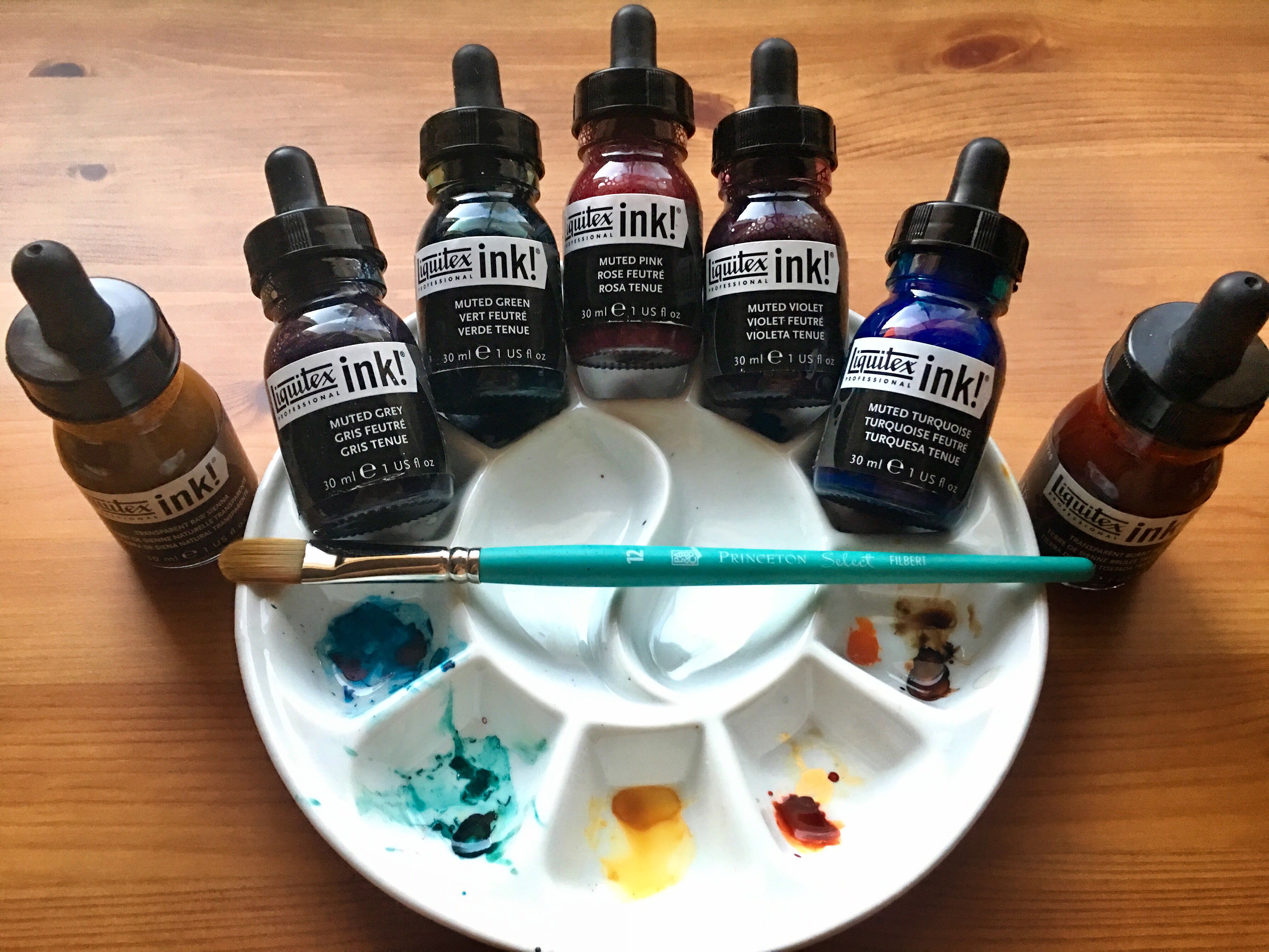 4031x3024 ~ Doodlewash Review Liquitex Arylic Ink Muted