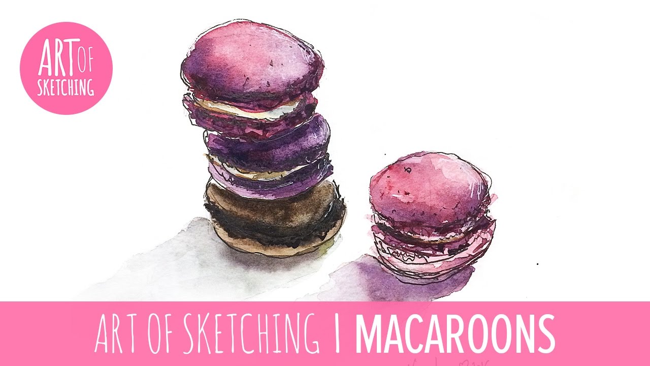 1280x720 How To Paint Macarons With Watercolour Live Demo