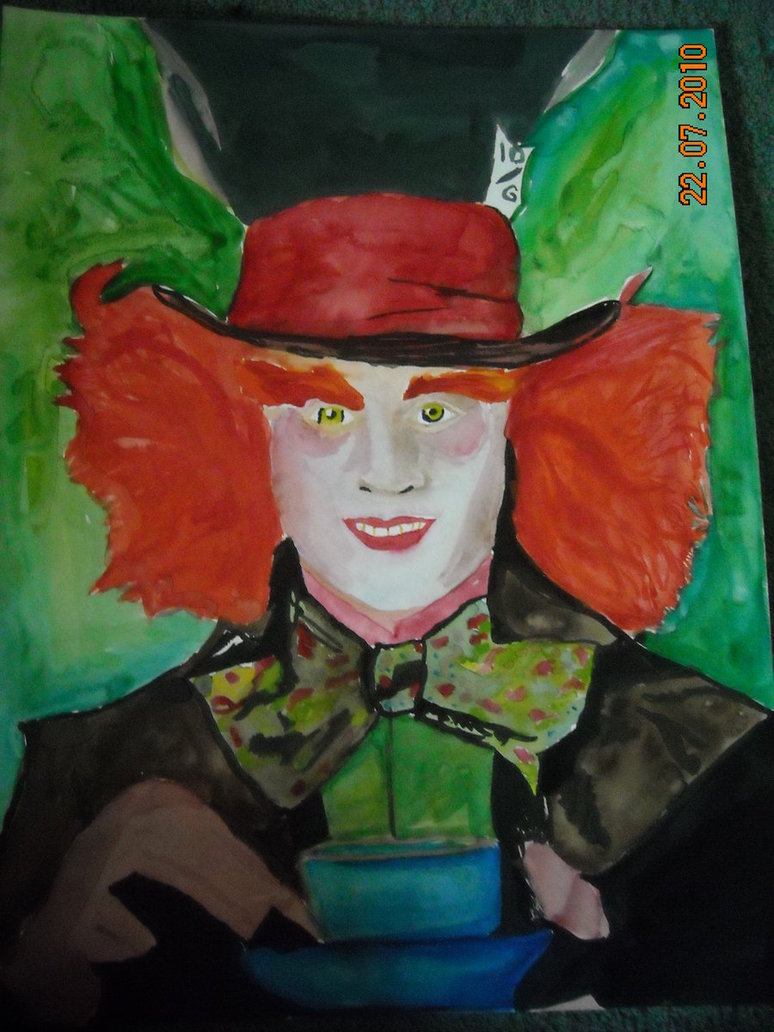 774x1032 Mad Hatter Watercolor By Natchat0