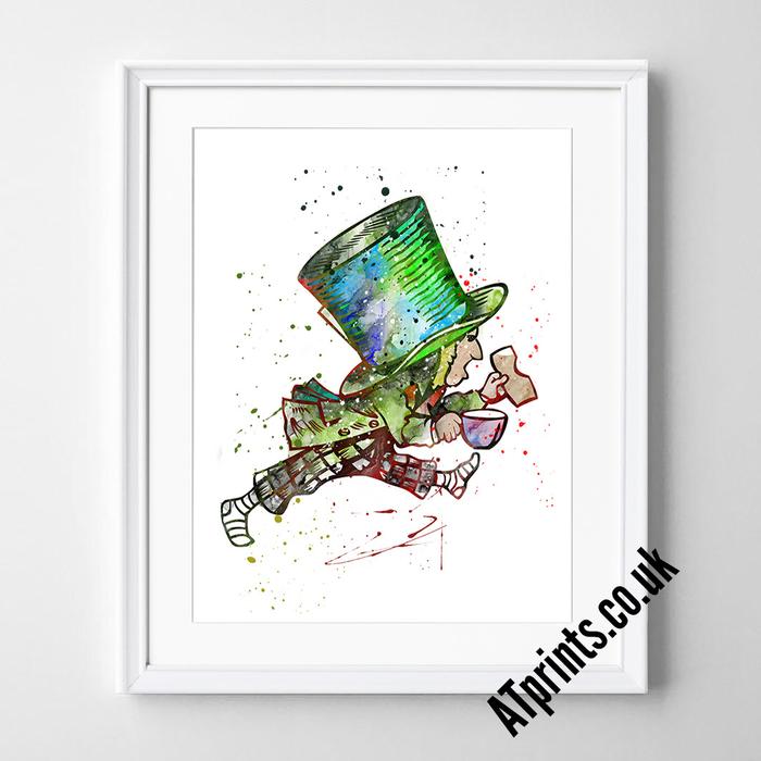 700x700 Alice In Wonderland Watercolour Art Print