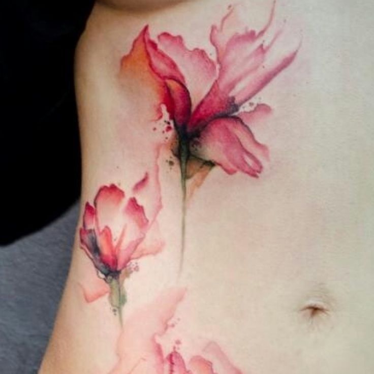 736x736 Magnolia Tattoo Watercolor Tattoo Of Watercolor Flowers