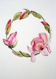 188x264 White Magnolia Watercolor Tattoos