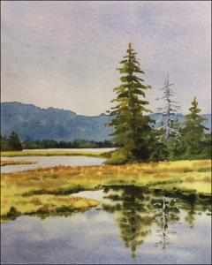 240x300 Original Watercolor Paintings Of Maine By Geraldine Mckeown The