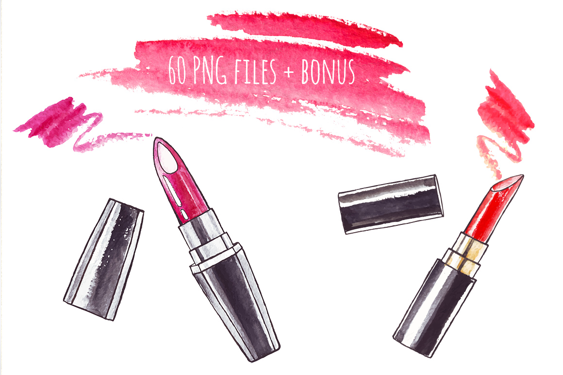 1160x772 Makeup Watercolor Set By Katyau