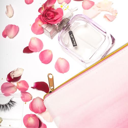 503x503 Soft Watercolor Makeup Bag { Pink }