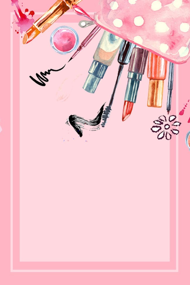 650x974 Watercolor Handpainted Cosmetics Cosmetics Beauty, Watercolor