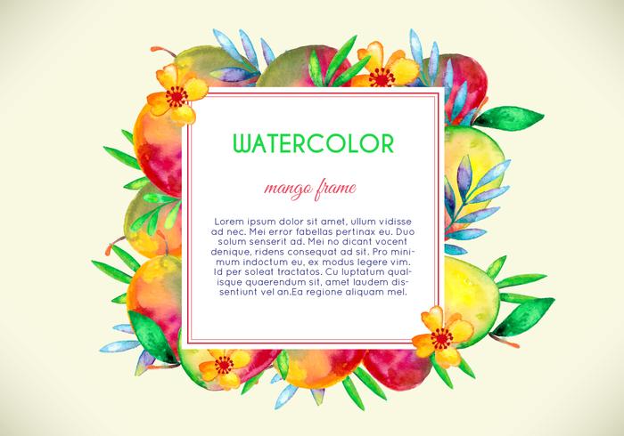 700x490 Watercolor Mango And Fruit Illustration