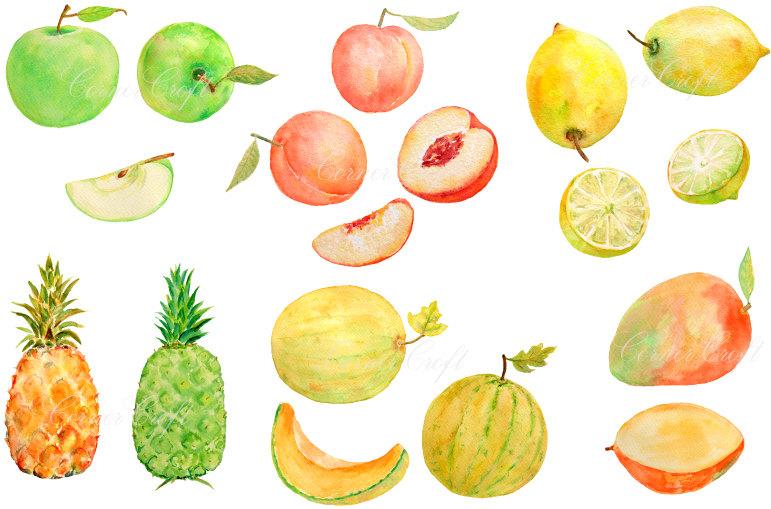 771x509 Digital Watercolour Fruits
