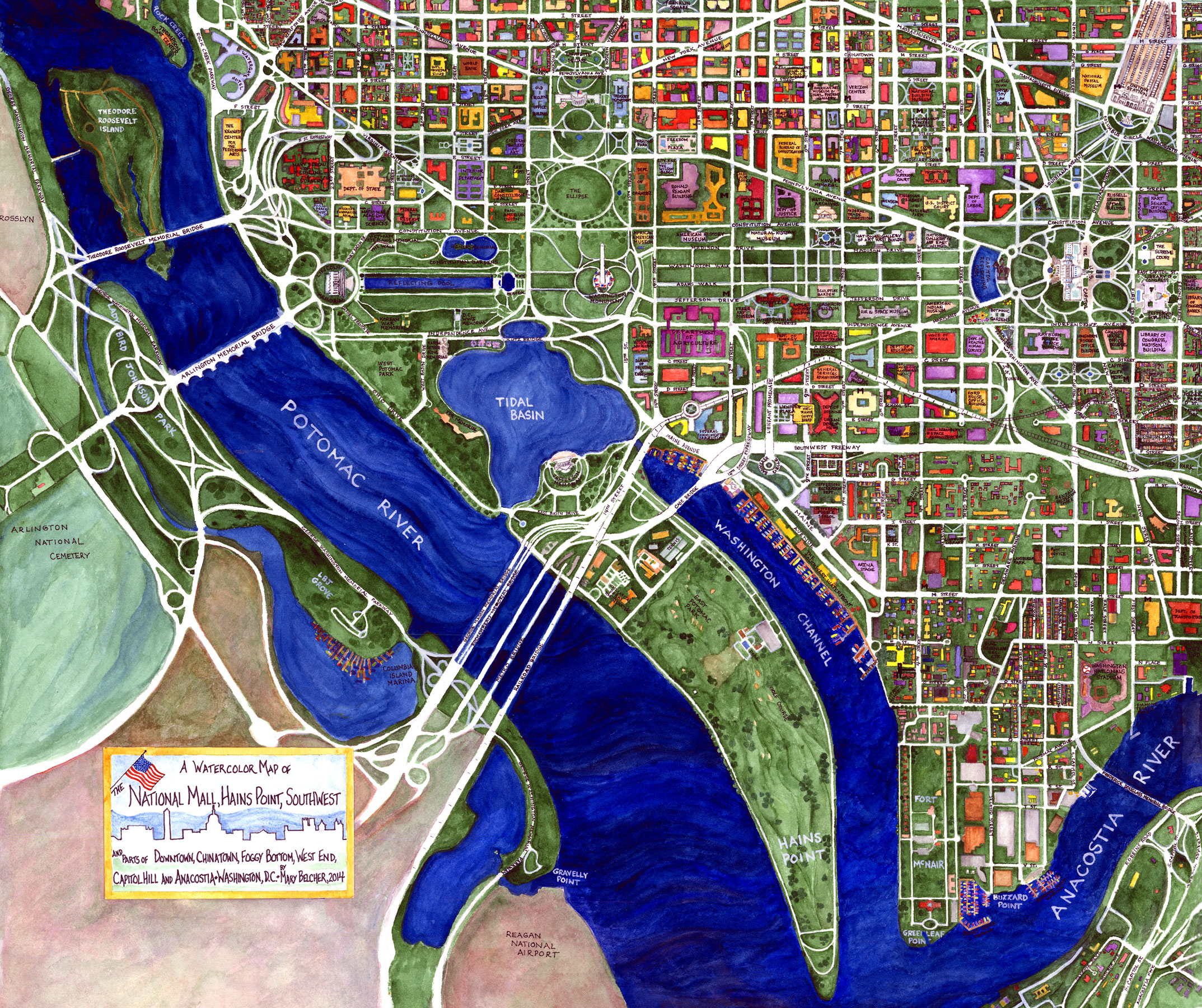 2147x1800 Mall Map Mary Belcherwashington Watercolors