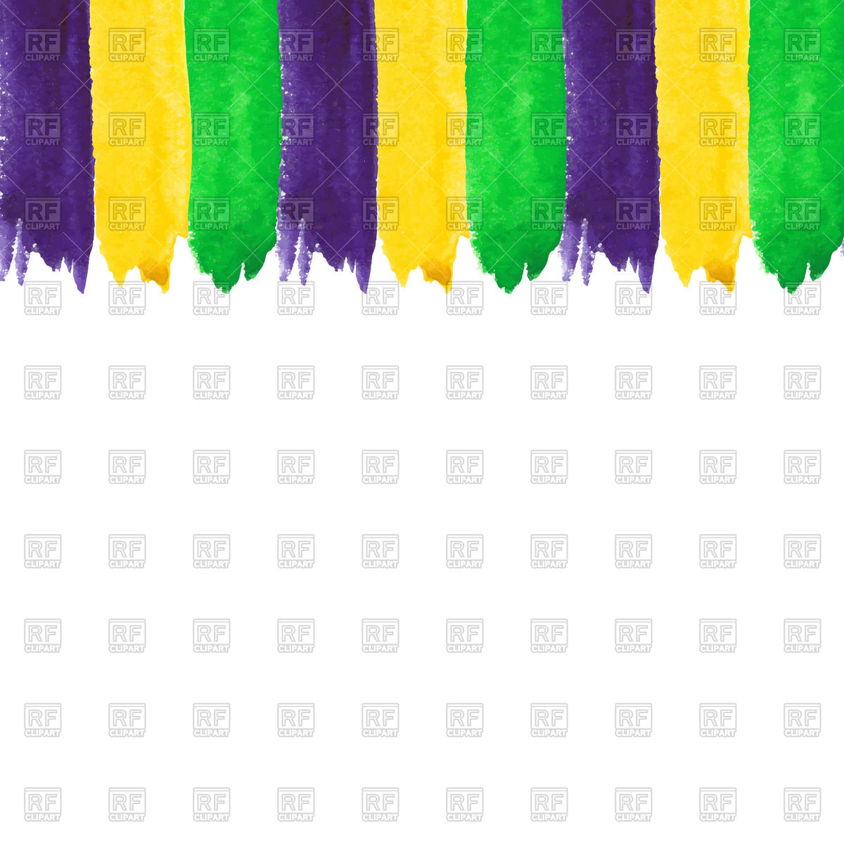 1200x1200 Mardi Gras Watercolor Brushstrokes Vector Image Vector Artwork