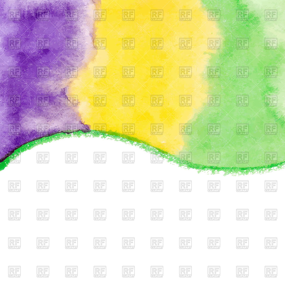 1200x1200 Watercolor Paint Background For Mardi Gras Vector Image Vector