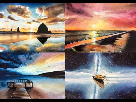 480x360 Watercolor Painting Tutorials By Maria Raczynska