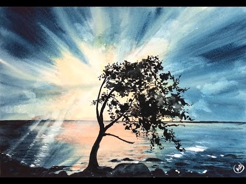480x360 Watercolor Sunlight Painting Demonstration