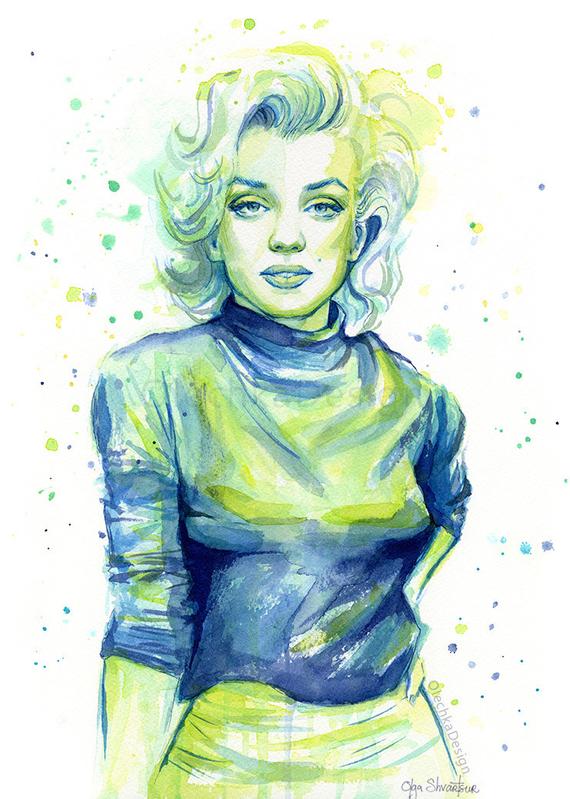 570x799 Marilyn Monroe Art Print Marilyn Monroe Portrait Marilyn Etsy