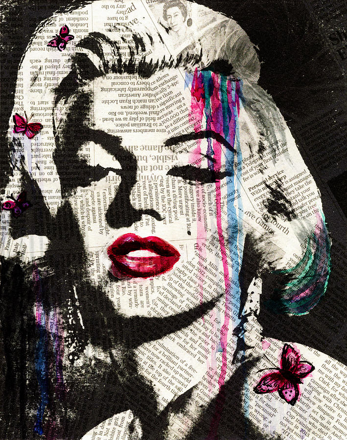 709x900 Marilyn Monroe Painting Marilyn Monroe Watercolor Painting By Del Art