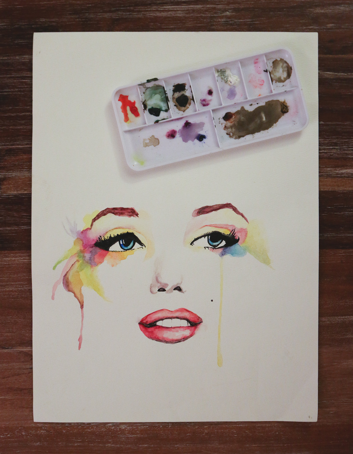 1200x1543 Marilyn Monroe Watercolor On Behance