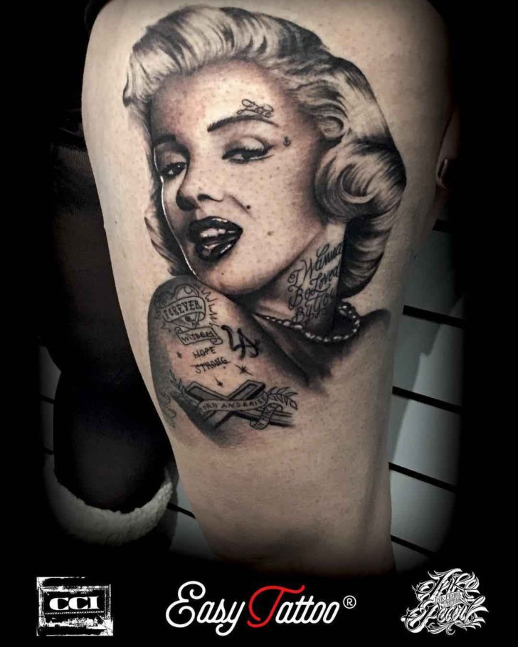 728x909 Inked Marilyn Monroe Tattoo Best Tattoo Ideas Gallery