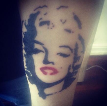 438x435 Marilyn Monroe Silhouette Best Tattoo Design Ideas