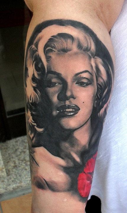429x720 Marilyn Monroe Tattoo By Matteo Pasqualin