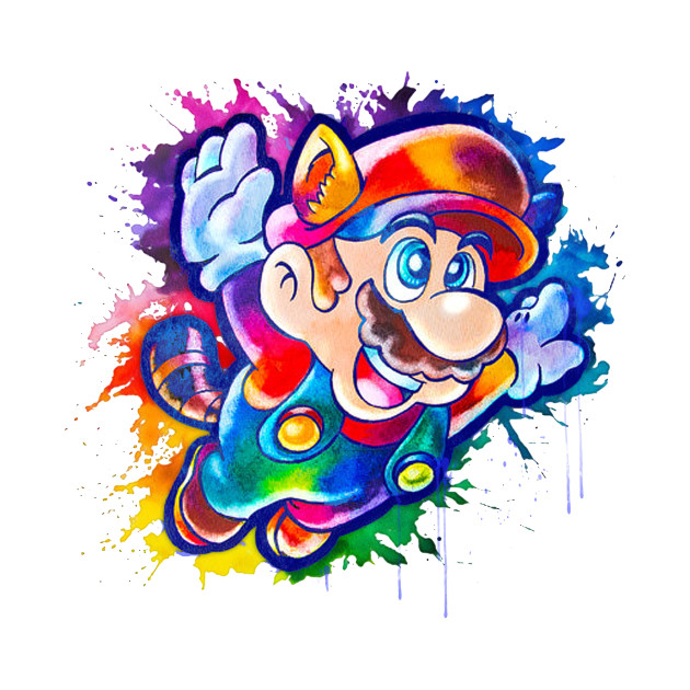 630x630 Mario Watercolor