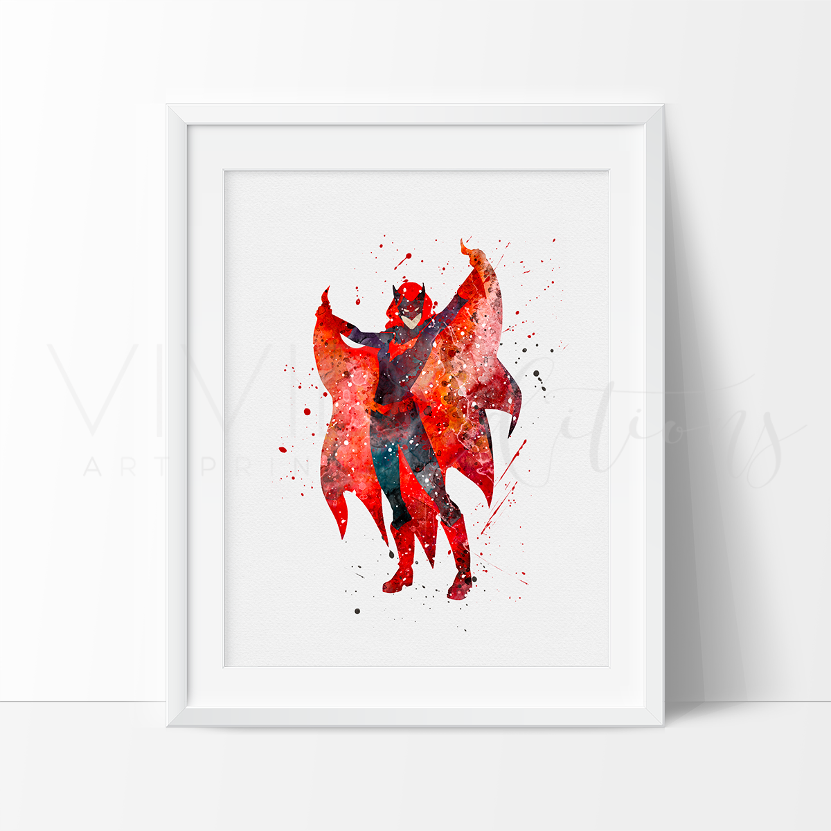 1200x1200 Batwoman Marvel Watercolor Art