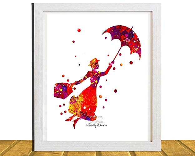 625x500 11 X 14 And 8 X 10 Mary Poppins Inspired Art