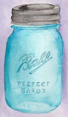 236x402 94 Best Mason Jars Images Watercolor Painting, Ball