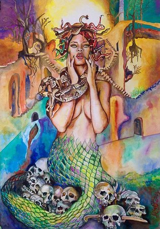 315x450 Watercolor, Medusa