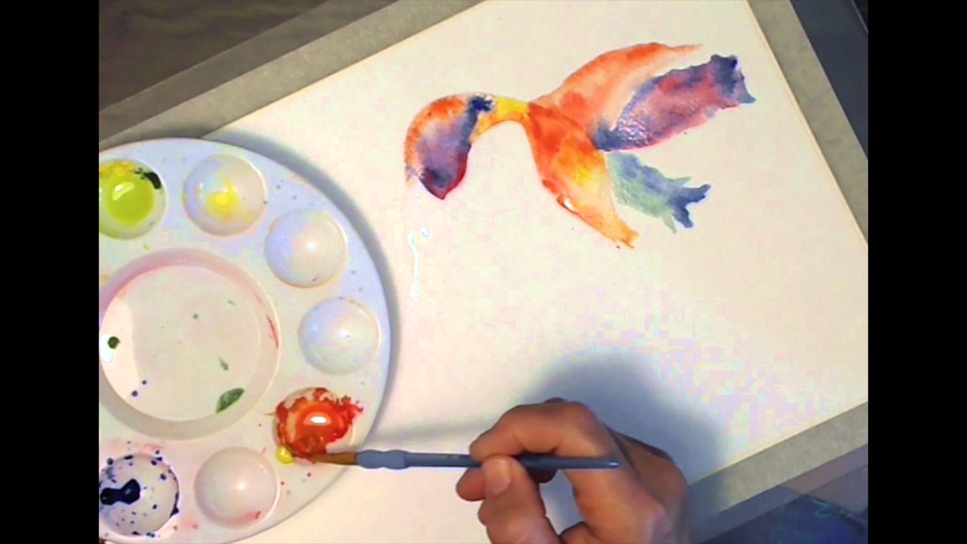 1920x1080 How To Paint A Colorful Watercolor Mermaid