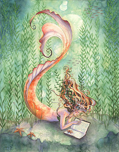 236x300 Mermaid Watercolor Paintings Fine Art America