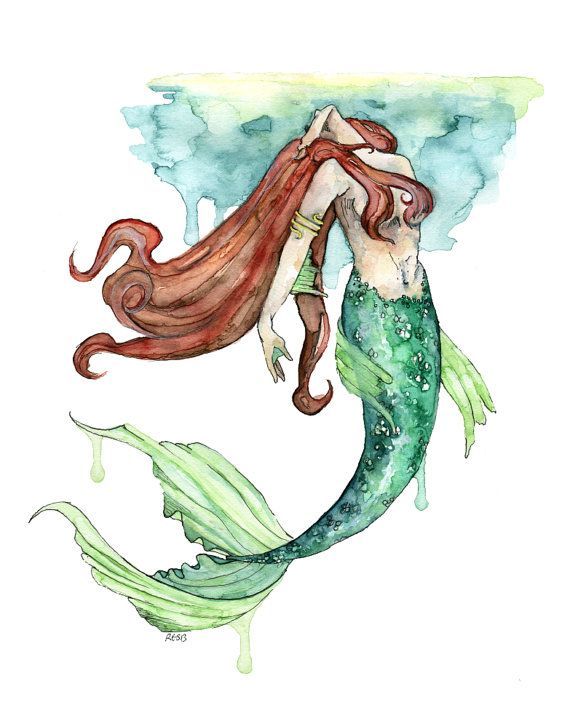 570x713 Image Result For Watercolor Mermaid Tail Tattoos Inkyness