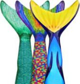 160x167 Swimmable Mermaid Tails For Kids And Adults Watercolor Waves