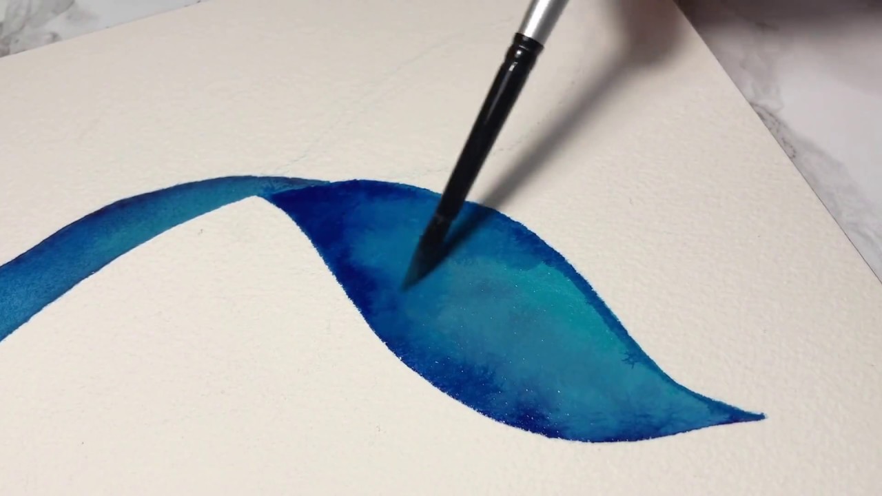 1280x720 Watercolor Mermaid Tail
