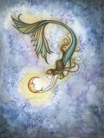 151x200 Stunning Mermaid Watercolor Painting Reproductions For Sale On