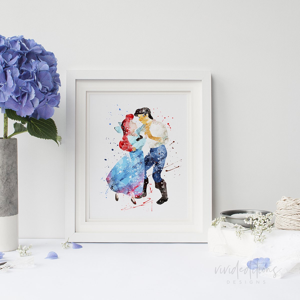 1200x1200 Ariel Amp Prince Eric, Little Mermaid Nursery Art Wall Decor