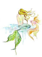 167x225 Mermaid Painting Ebay
