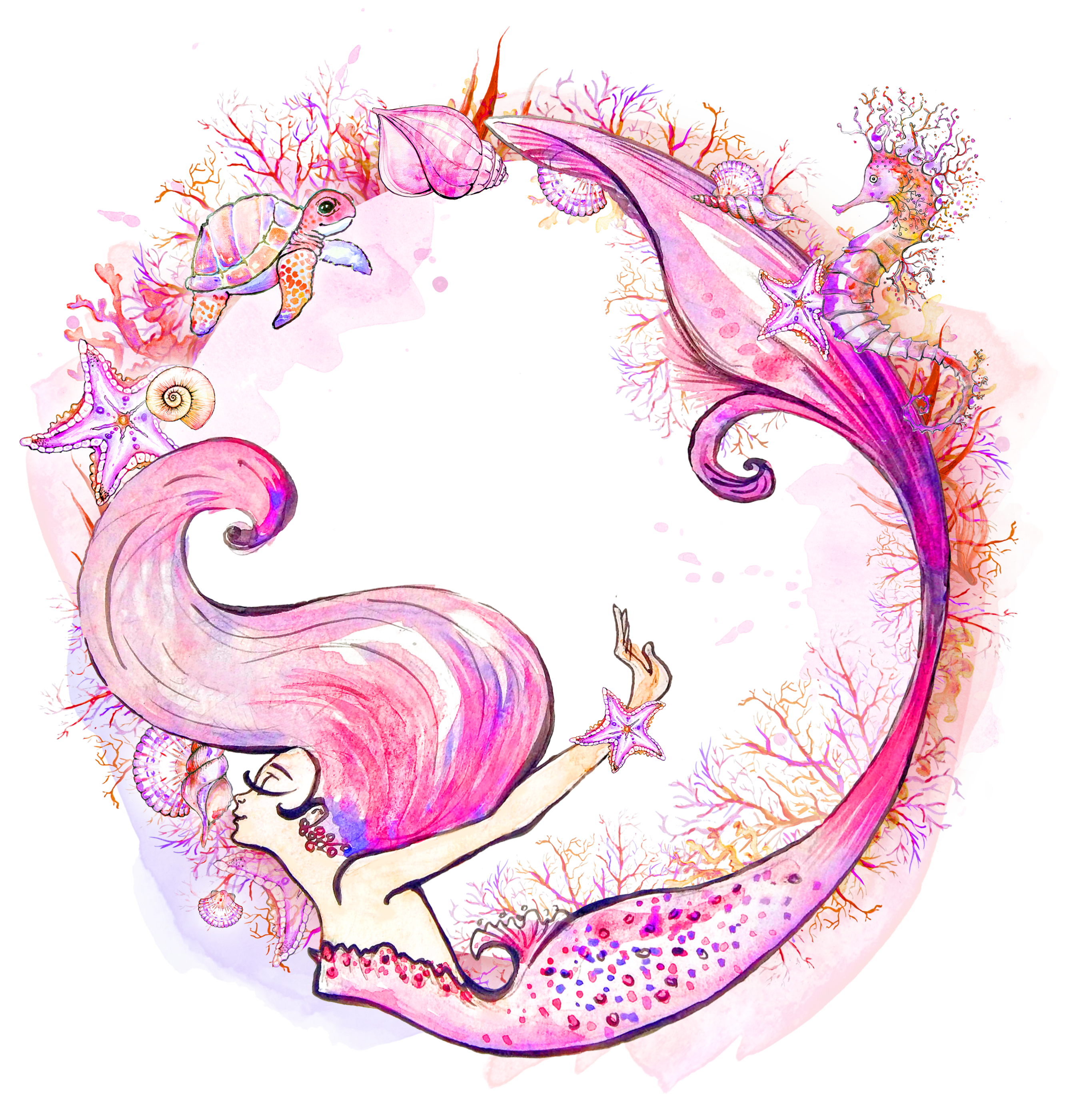 2673x2801 Mermaid Watercolor Painting Siren Clip Art