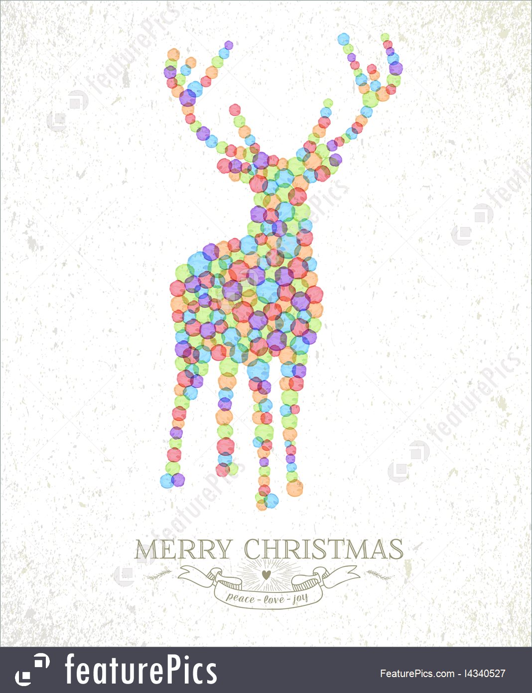 1068x1392 Illustration Of Merry Christmas Watercolor Deer