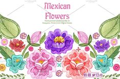 235x156 Mexican Flowers Watercolor Clip Art By Cpandoshop On