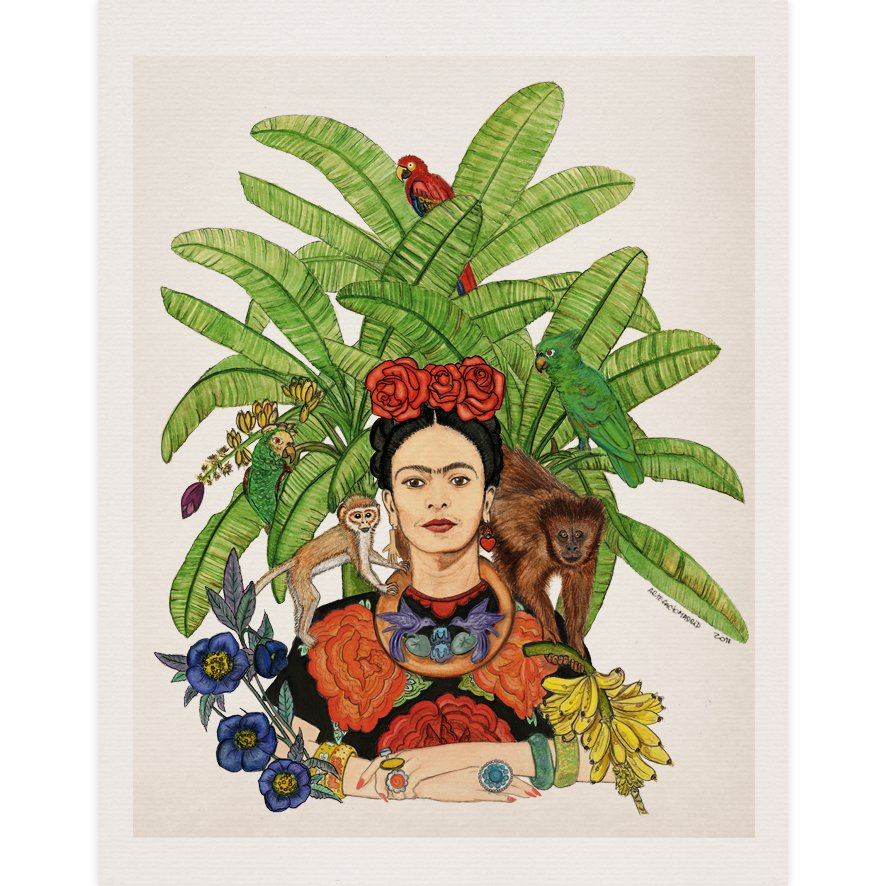 886x886 Tropical Mexican Watercolor