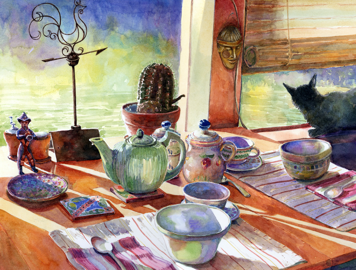 1440x1092 Watercolor Mexican Breakfast