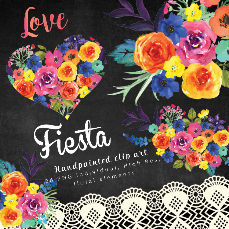 750x750 Folk Clipart Mexican Flower