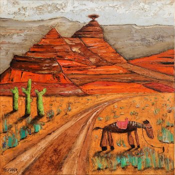 350x350 Mexican Hat By Michel Rauscher (2017) Painting Oil On Linen