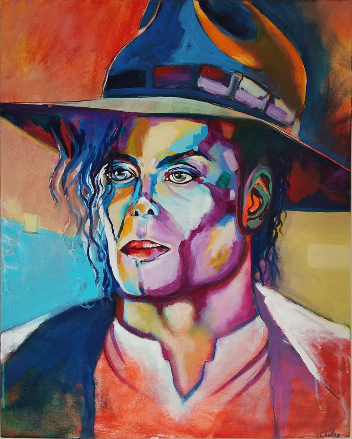721x900 Michael Jackson Painting By Artist Chetna Bernela