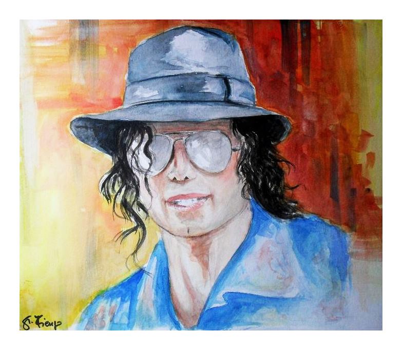 783x682 Michael Jackson Watercolor By Giuseppefiengoart