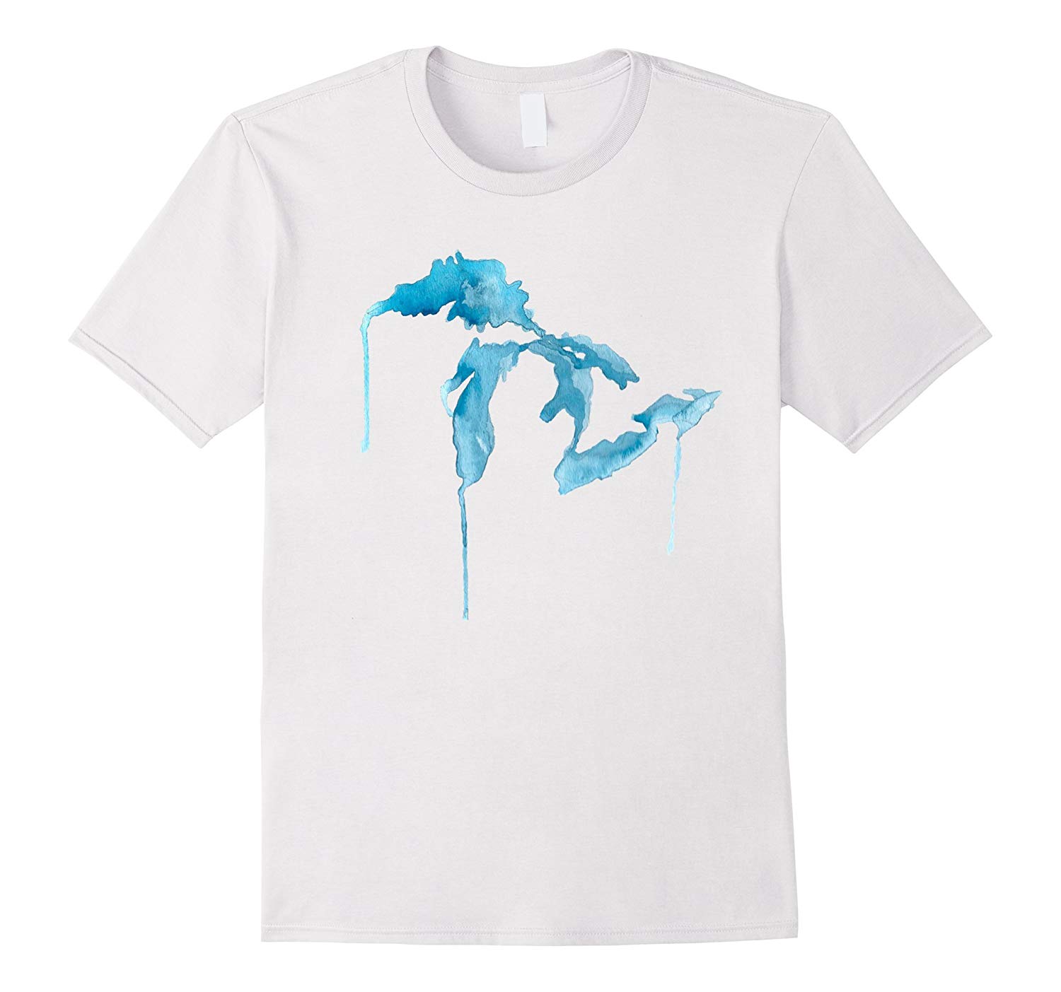 1500x1403 State Of Michigan Watercolor Mitten Great Lakes T Shirt Th