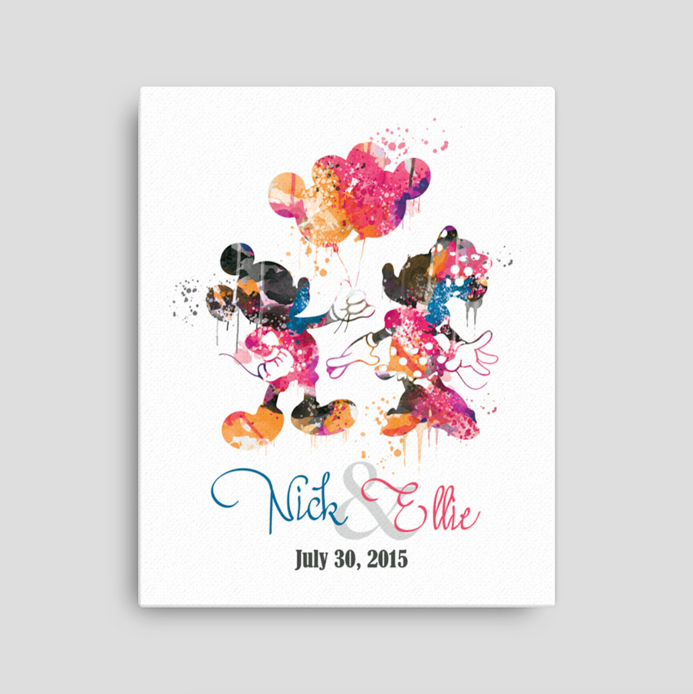 1410x1412 Lovely Mickey Mouse Watercolor